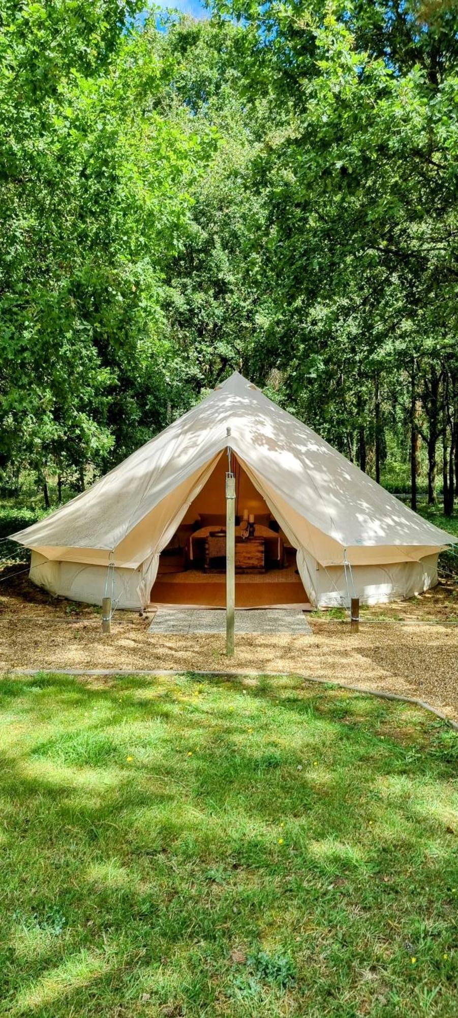 Luxury Bell Tent At Camping La Fortinerie Mouliherne Ngoại thất bức ảnh