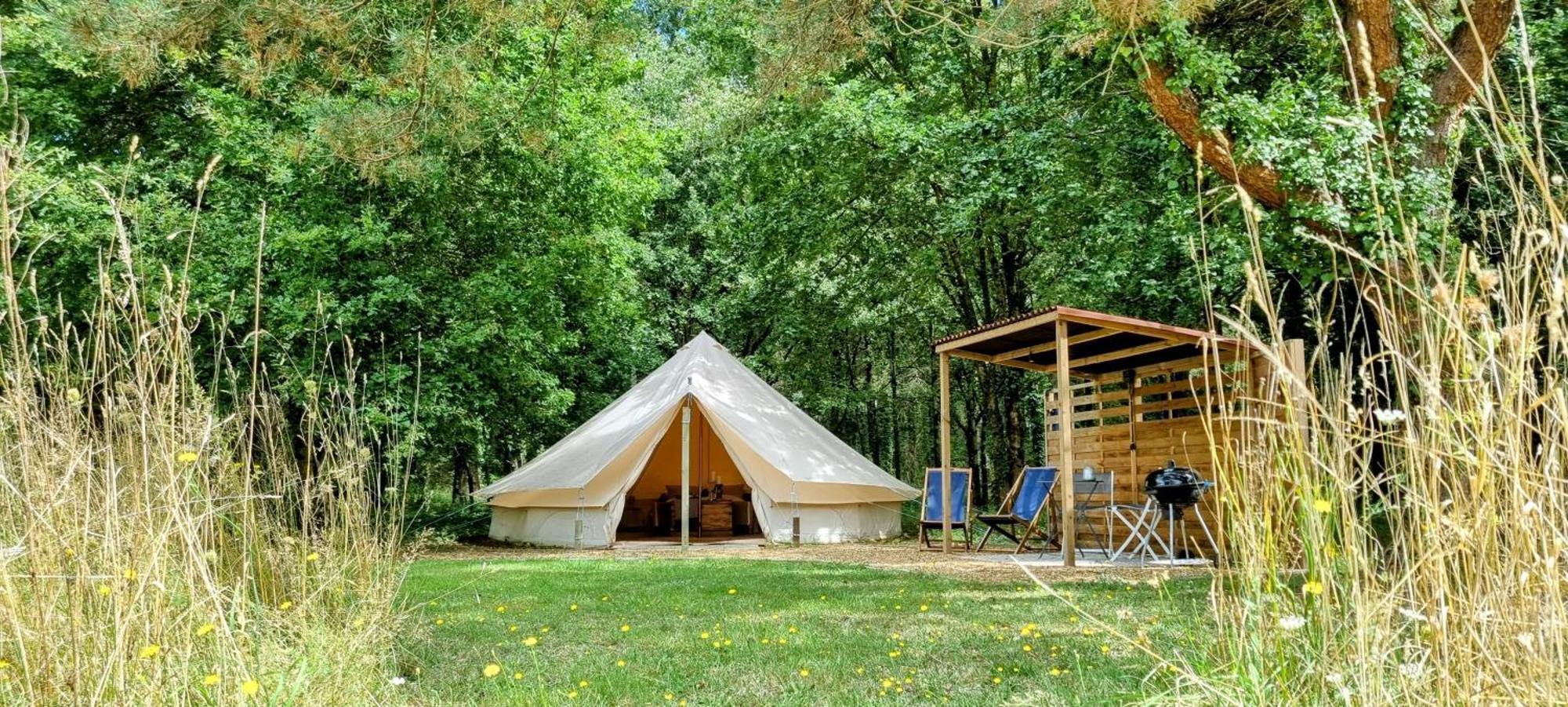 Luxury Bell Tent At Camping La Fortinerie Mouliherne Ngoại thất bức ảnh